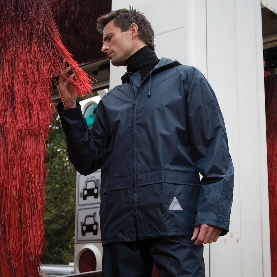 waterproof jacket and trousers