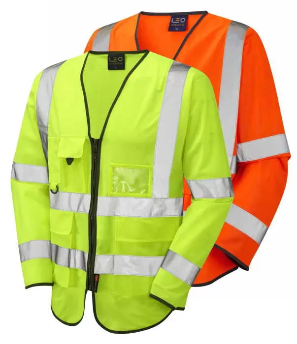 Long Sleeve Hi Vis Vest With Pockets - Next Day !