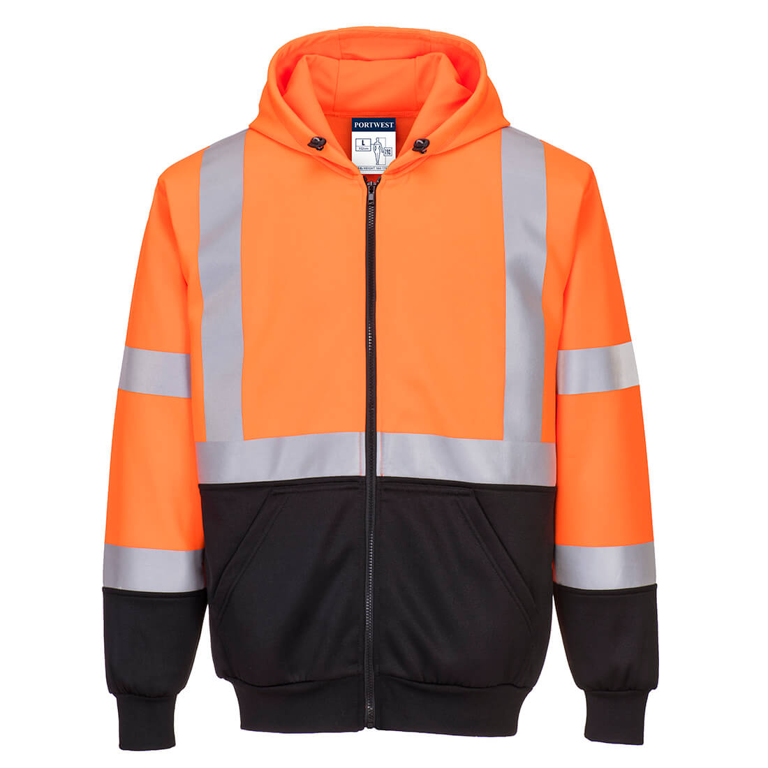black high vis hoodie