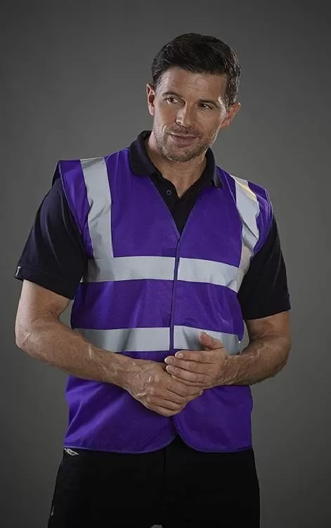 Purple hi vis jacket sale
