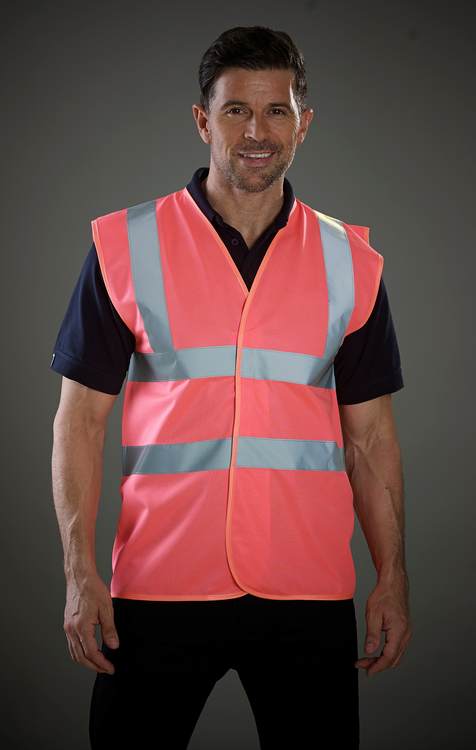 Pink Hi Visibility Reflective Safety Vest
