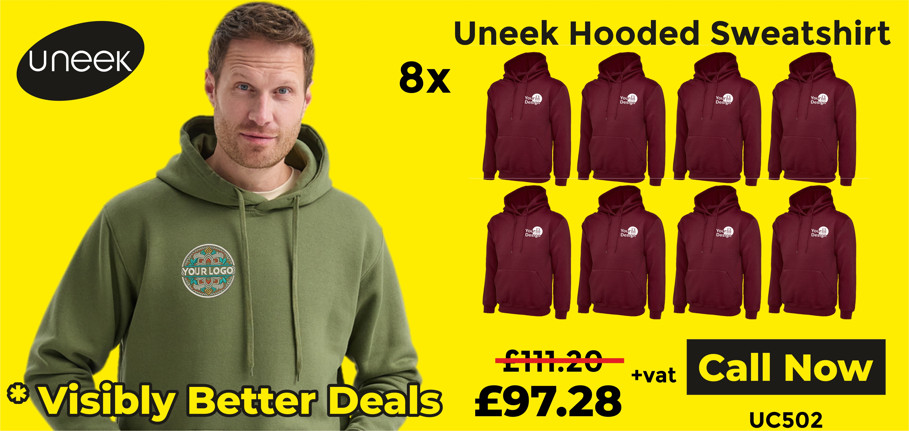 Uneek Hooded Sweatshirt