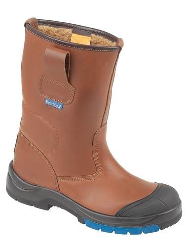 Brown HyGrip Safety Warm Lined Rigger Boot and Scuff Cap , HIMALAYAN-9105,