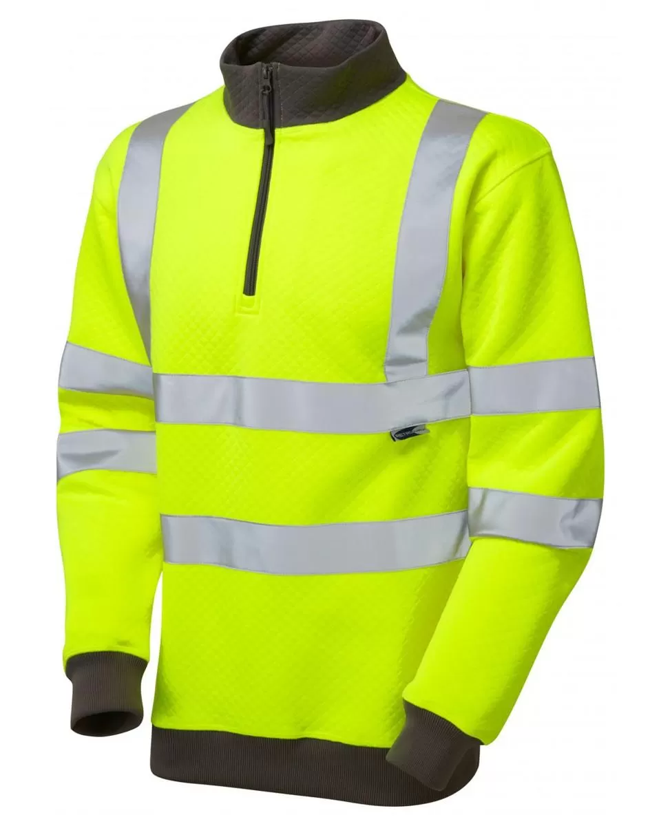 Hi vis hotsell quarter zip sweatshirt