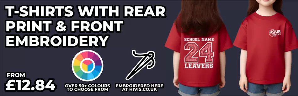 Printed & Embroidered Primary School Leavers T-Shirts