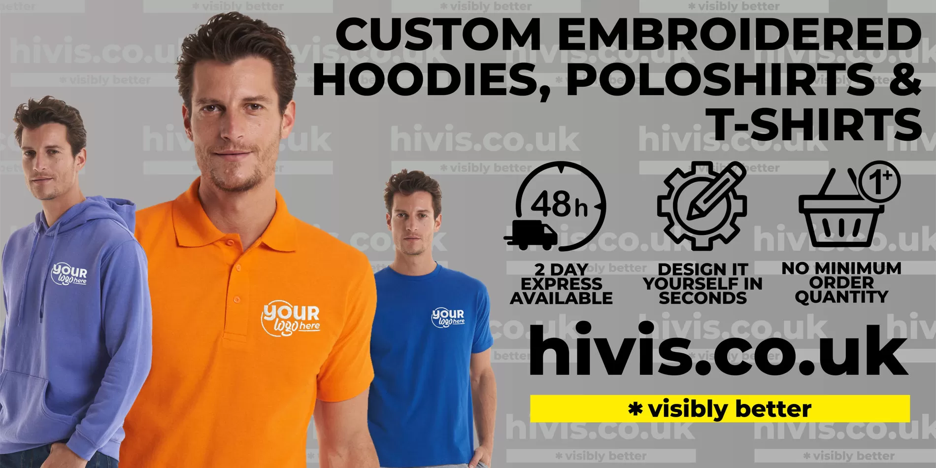 Custom Embroidered Hoodies Poloshirt and T-Shirts