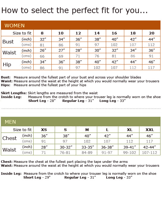 Dickie Coveralls Size Chart