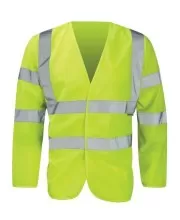 Yellow Hi Vis vest with sleeves