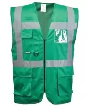 Green Hi Vis vest with pockets