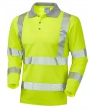 Hi Vis Long Sleeved Polo Shirts