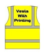 Hi Vis vests with printing