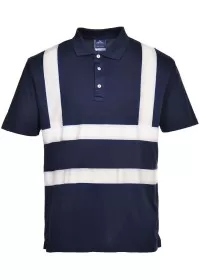 Navy Blue Hi Vis polo shirt Portwest F477