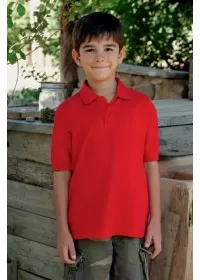 Fruit of the Loom SS417 Kid's 65/35 pique polo