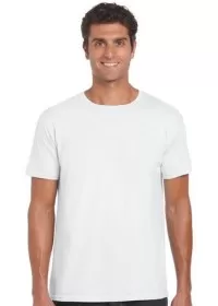 Gildan GD001,Softstyle Tee Shirt WHITE