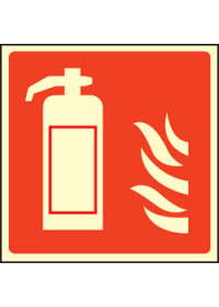 Fire extinguisher symbol sign