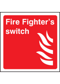 Firefighters switch sign