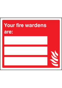 Your fire wardens are sign