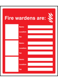 Fire wardens are sign