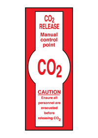 Co2 release sign
