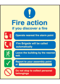 Fire action auto dial without lift sign