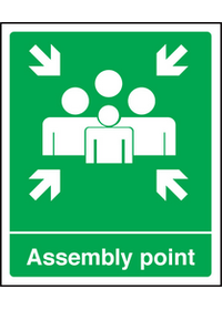 Assembly point EEC sign