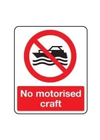 No motorised craft sign