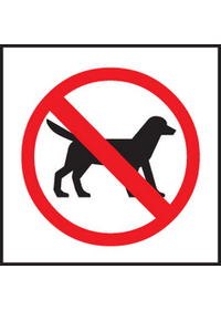 No dogs sign