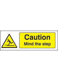 Caution mind the step sign