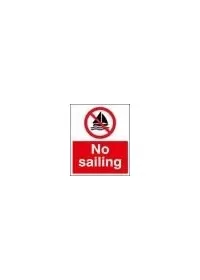 No sailing sign