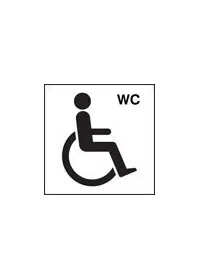 Disabled wc symbol sign