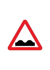 Uneven road sign