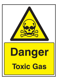 Toxic gas sign
