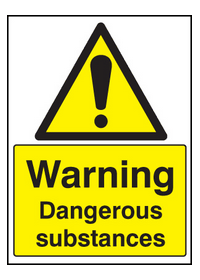 Dangerous substances sign