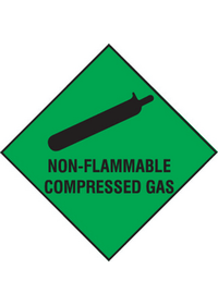 Non Flammable compressed gas sign