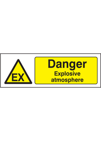 Danger explosive atmosphere DSEAR sign