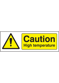 Caution high temperature sign