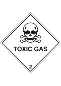 Toxic gas diamond sign