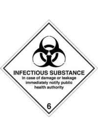 Infectious substance diamond sign