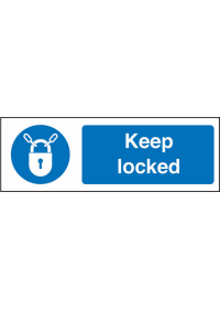 Keep locked sign