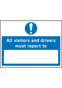 All drivers & visitors must report to sign