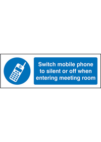 Switch mobile silent when enter meeting sign