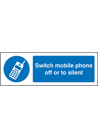 Switch mobile off or on silent sign