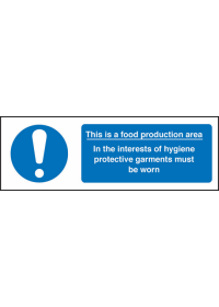 Food production/hygiene sign