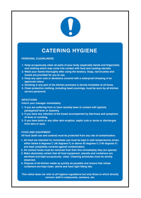Catering hygiene sign
