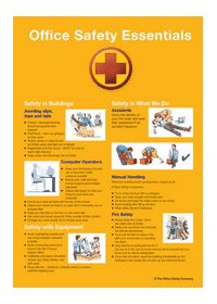 Office safety essentials poster 58992