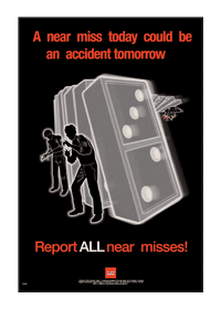 Safety a near miss today poster 58994