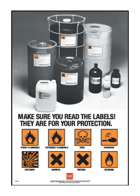 Safety learn the labels poster 59811