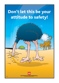 Safety your attitude to safety poster 59812