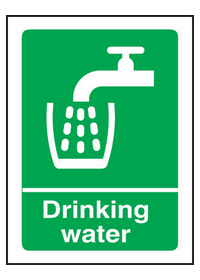 Drinking water sign