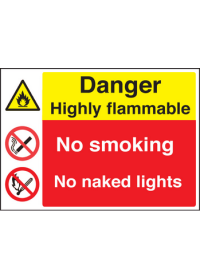 Highly Flammable sign
